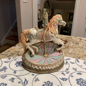 Vintage Emson Cast Iron Carousel Door Stop